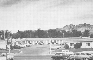 Boulder City Nevada 1950s Postcard Vale Motel
