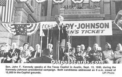 Senator Speaks, Texas Capital, Austin, Sept 13th 1960 President John F Kenned...