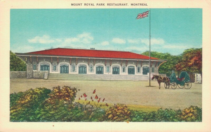 Canada Mount Royal Park Restaurant Montreal Vintage Postcard 07.26