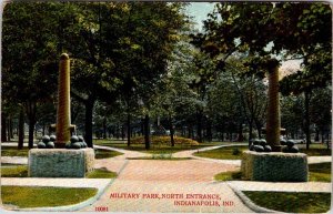 Postcard MILITARY SCENE Indianapolis Indiana IN AO7524