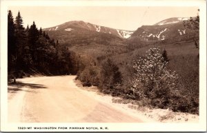 RPPC Mt Washington From Pinkham Notch NH Vintage Postcard X45