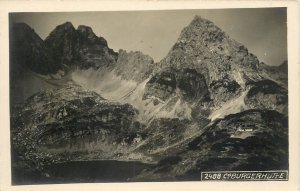 Austria Coburger hutte panorama photo postcard