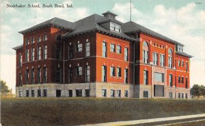 J47/ South Bend Indiana Postcard c1910 Studebaker School Building 185