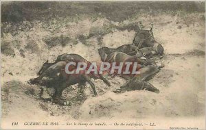 Old Postcard War 1914 On the battlefield Horses Army