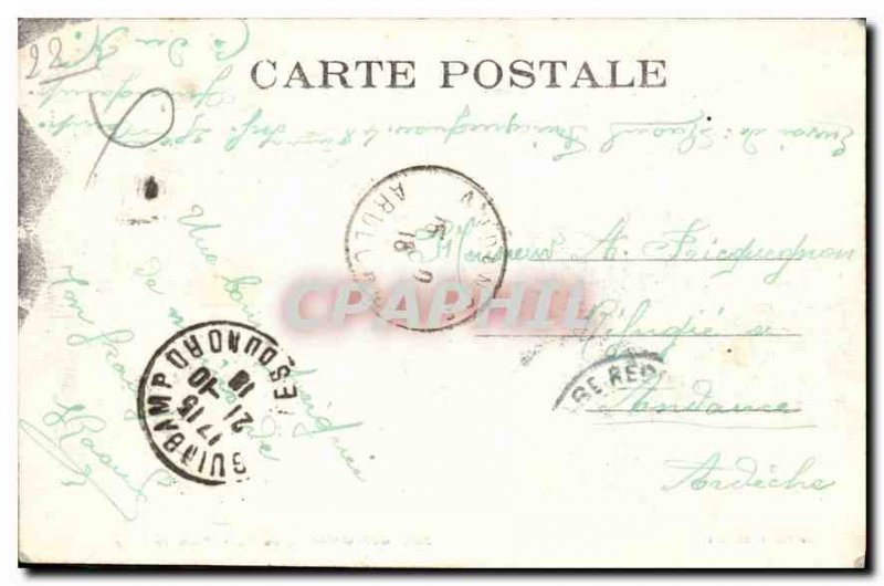 Postcard Old Square Vally Guingamp