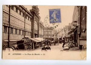 236405 FRANCE AUXERRE market Vintage RPPC to Ethiopia