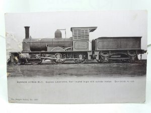 Buenos Ayres Railway Steam Locomotive Patagonia Vintage Postcard 1906 Argentina