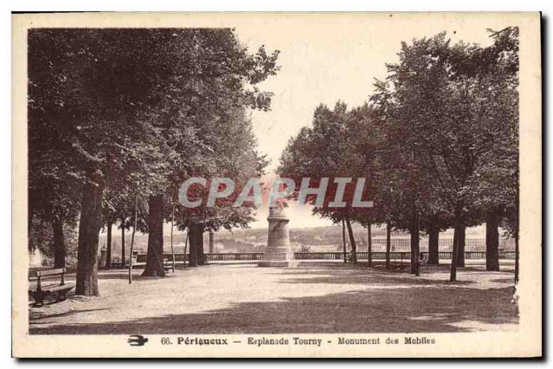 Old Postcard Esplanade Tourny Perigueux Mobile Monument