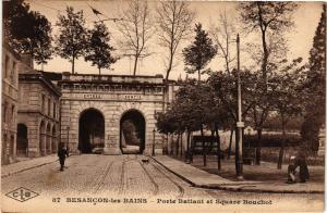 CPA BESANCON-les-BAINS - Porte Battant et Square Bouchot (299939)