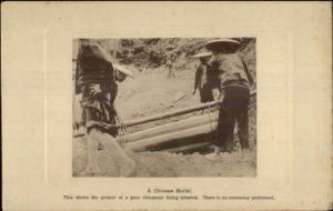 China Funeral Burial Published in Hongkong Hong Kong c1910 Postcard chn