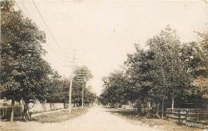 C-1910 Street Scene Minot North Dakota RPPC real Photo postcard 7606