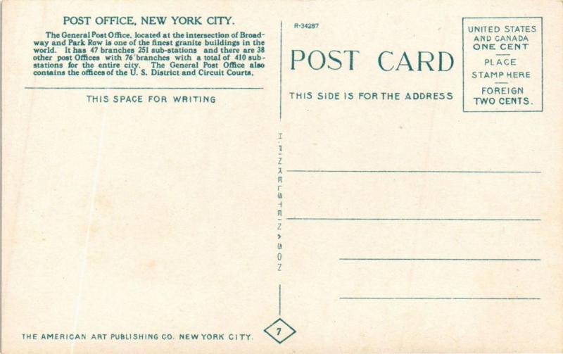 CPA Post Office, NEW YORK CITY, USA (790506)