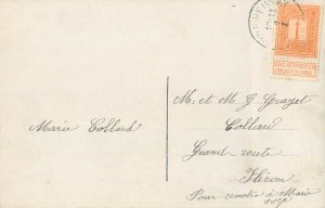 Fancy elegant handsome young man French gentleman Christmas flowers greetings