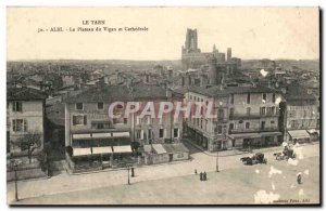 Albi Old Postcard Vigan tray and cathedral