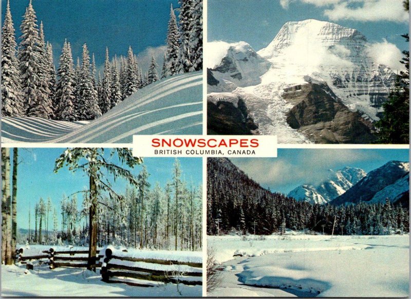 Canada British Columbia Snowscapes Multi View