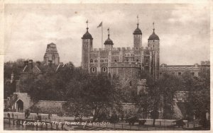 Vintage Postcard Tower Of London Historical Landmark Attraction London England