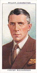 Wills Cigarette Card Radio Celebrities No 16 Foster Richardson