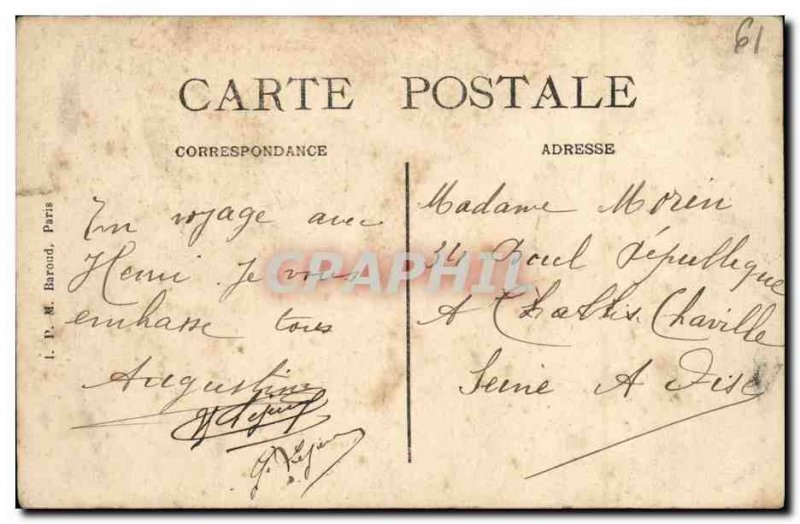 Old Postcard Flers The Hotel De Ville