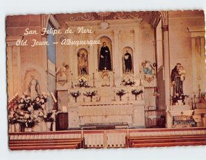 Postcard San Felipe de Neri, Old Town, Albuquerque, New Mexico