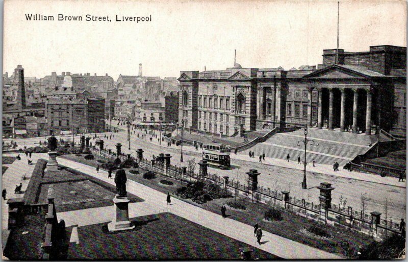 William Brown Street, Liverpool vtg postcards