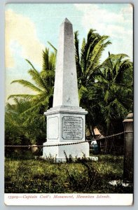 Hawaiian Islands  Captain Cook's Monument Postcard