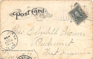 Washday, two girls doing laundry Bonnets Postal Used Unknown 