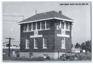 c1971 Cri&P Depot Short Line JCT Iowa IA Train Depot Station RPPC Photo Postcard