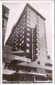 RPPC - Spokane, Washington - Showing the Ridpath Hotel - c1950