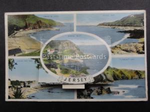 Channel Islands: JERSEY 5 Image Multiview  12 Image Novelty PULL-OUT c1956