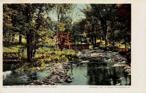 The Brook, Mt. Holyoke College, Mass.,1900 Postcard, Detroit Photographic Co.