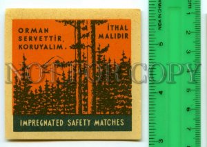 500233 TURKEY Orman servettir koruyalim Ithal match label