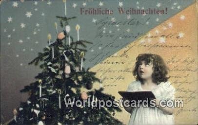 Frohliche Weihnachten Germany Postal Used Unknown, Missing Stamp 