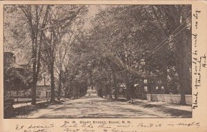 Postcard No 18 Court Street Keene NH New Hampshire 1904