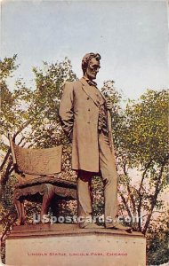 Lincoln Statue, Lincoln Park - Chicago, Illinois IL  