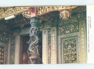 Pre-1980 LUNG-SHAN TEMPLE PILLARS Taipei - Wanhua District Taiwan China F5076