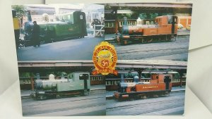 Vintage Multiview Postcard Steam Locos Kissack Thornhill Mannin Caledonia 1973