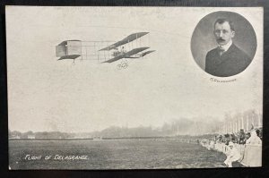 Mint  RPPC Real Picture Postcard Early Aviation Flight Of Delagrange