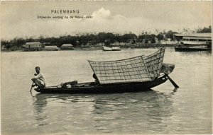 PC CPA PALEMBANG Drijvende warong op de Moesi-rivier INDONESIA (a16939)