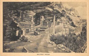 Balcony House, Mesa Verde National Park, Mancos, CO Albertype Vintage Postcard