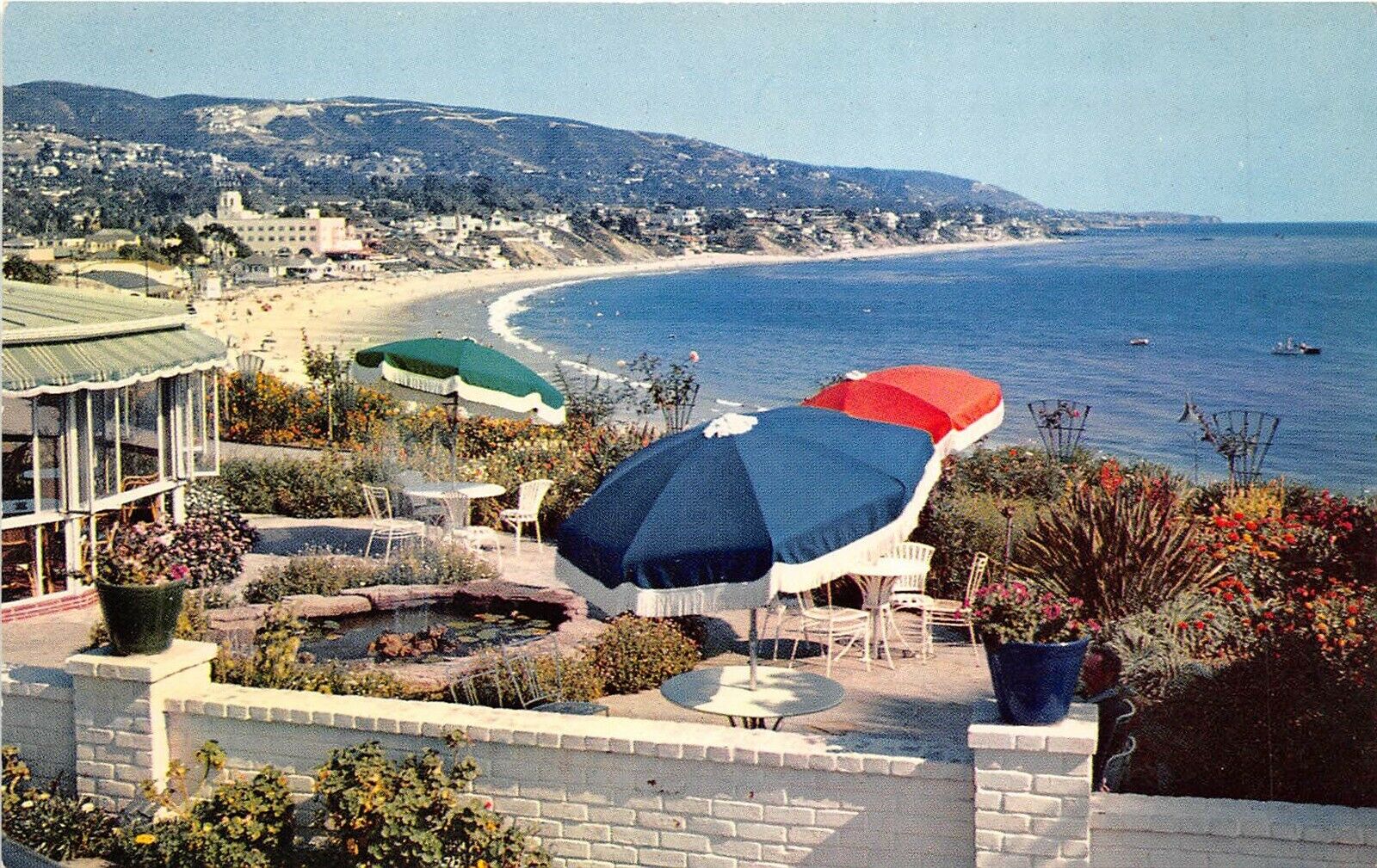 Laguna Beach California 1960s Postcard The Victor Hugo Inn Beach