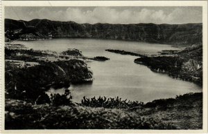 PC CPA AZORES / PORTUGAL, S. MIGUEL, AS LAGOAS AZUL, VINTAGE POSTCARD (b13451)