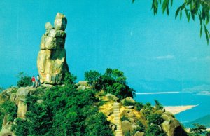 Hong Kong The Amah Rock Mentioned in Local Folklore Vintage Postcard BS.05
