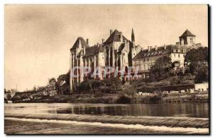 Old Postcard L & # 39Abbaye St Pierre of Solesmes for the dam Sarthe