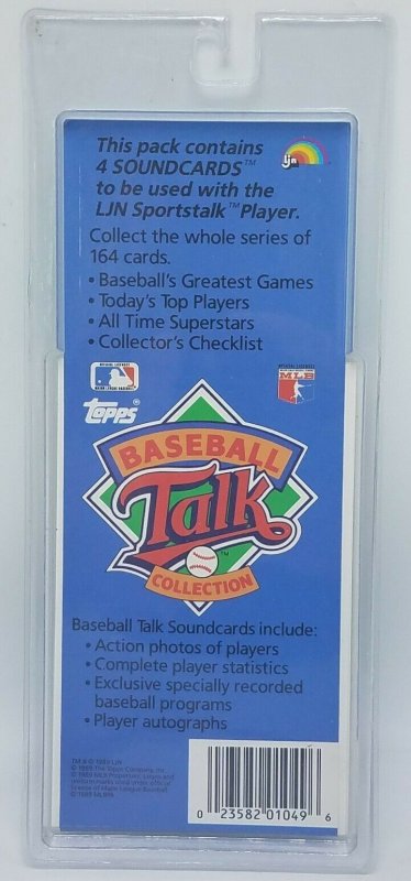 1989 Topps Baseball Talk Soundcard Collection #33 Bob Welch Sparky Anderson NOS