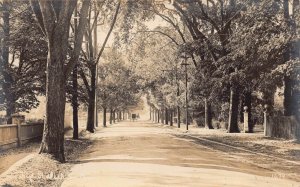 Real Photo Postcard High Street in Massachusetts