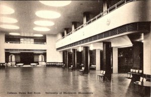 MN Minneapolis UNIVERSITY OF MINNESOTA Coffman Union Ball Room Interior Postcard