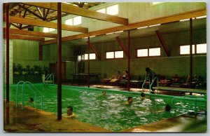 Vtg Lenox Massachusetts MA Eastover Resort Indoor Pool Berkshires Postcard