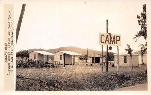 Underwood Indiana Hall's Camp Cottages, Cabins, & Tents Real Photo PC U2603