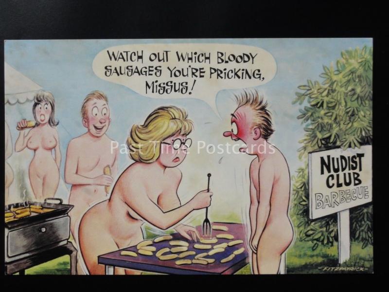 Bamforth: Nature & BBQ Theme WATCH OUT WHICH BLOODY SAUSAGE YOU'RE PRICKING 264