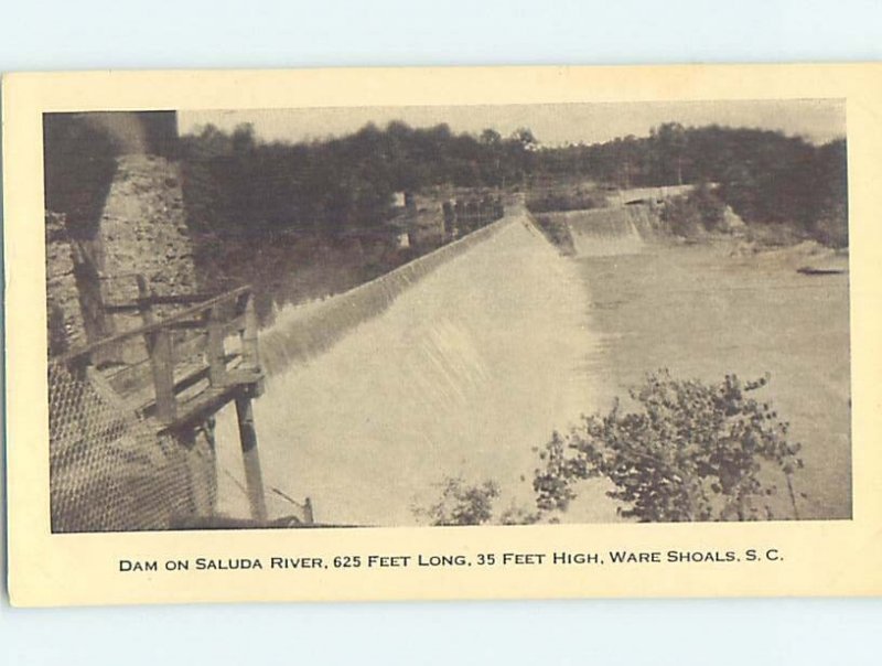 Pre-Chrome DAM SCENE Ware Shoals - Near Greenwood & Anderson SC AH5217